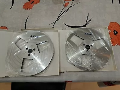 Pair Of Genuine Akai R-7M 7inch Metal Spool • £82