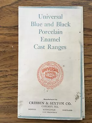 Vintage Brochure Universal Stoves & Furnaces Porcelain Enamel Cast Ranges  • $22.99