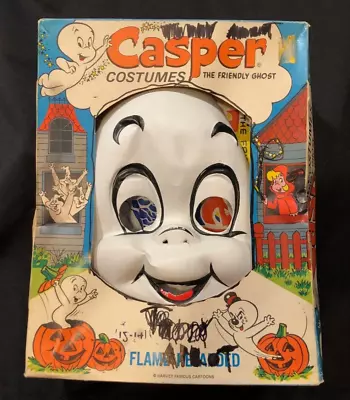 Vintage CASPER THE FRIENDLY GHOST Halloween Costume Collegeville W/Box Large 70s • $35