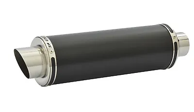 Slip On Exhaust SP Engineering Satin Black Round Moto GP XLS 63mm / 2.5  • $249.02