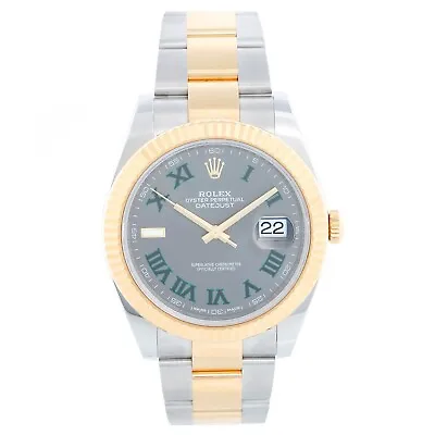 Rolex  Wimbledon  126333 Datejust II Men's 2-Tone Steel&Gold 41mm Watch Full Set • $14000