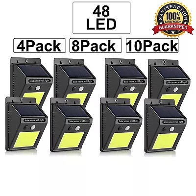 $7.99 • Buy Waterproof 48 LED Solar Power PIR Motion Sensor Wall Light Outdoor Garden Lamp