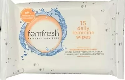£2.69 • Buy Femfresh Feminine Wipes Intimate Hygiene PH Balanced - Pack Of 15. Feeling Fresh