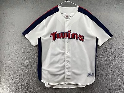 True Fan MLB Minnesota Twins Joe Mauer #7 Baseball Jersey Sewn Stitched XL White • $19.99