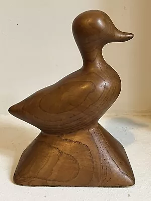 Art Deco / Midcentury Carving Of A Duck - Hoenig And Hagenauer Era - Beautiful ! • £80