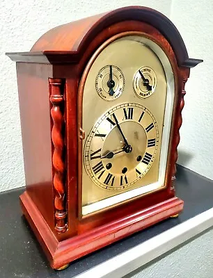 German Grande Sonnerie Bracket Clock - Circa 1905 !! Just Serviced !! • $1599