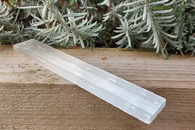 £10.99 • Buy Raw Selenite Charging Station 20cm, Crystal Plate Protection Cleansing.