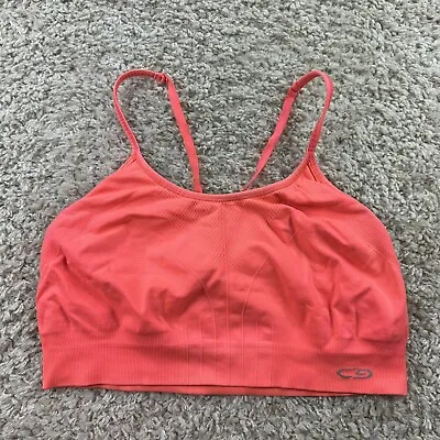 C9 By Champion Womens Size XL Sports Bra Neon Bright Pink Coral Racerback  • $4.99