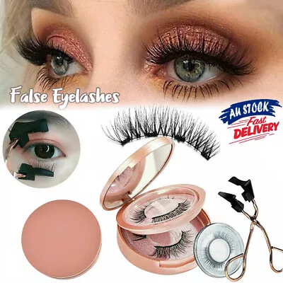 $10.86 • Buy Magnetic Eyelash Set Curler Clip Kit False Eyelashes Eye Lashes Applicator NEW