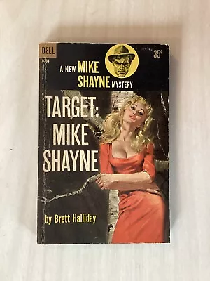 TARGET : MIKE SHAYNE - Brett Halliday - ROBERT McGINNIS COVER ART - 1st 1960 • $12.98