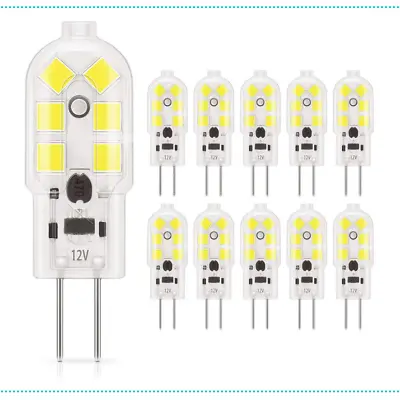 Halogen Bulb Equivalent G4 LED Light Bulb Bi-Pin Base  Pack Of 10 1.5Watt 15-20W • $26.24