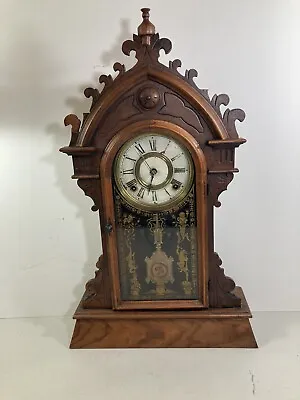 Antique 1800s E.N. Welch Mantel Clock Forestville Conn. Parts/Repair • $225