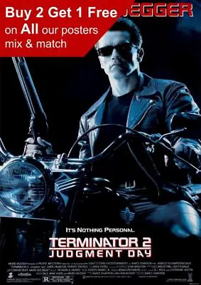 £3.99 • Buy Terminator 2 Judgement Day Movie Poster A5 A4 A3 A2 A1