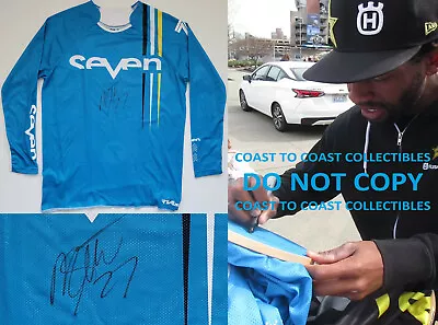 Malcolm Stewart Supercross Motocross Signed Seven Jersey COA Proof Autographed. • $349.99