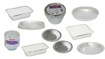 £6.65 • Buy Foil Platters Foil Trays & Lids Pie Dishes Pie Plates Tart Cases Pudding Basins