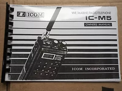 Icom-m5  Owners Manual • £6.99