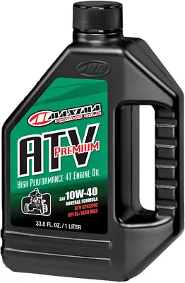 MAXIMA ATV 10W-40 Premium Conventional Mineral 4T 4-Stroke Engine Oil 1L • $19.43