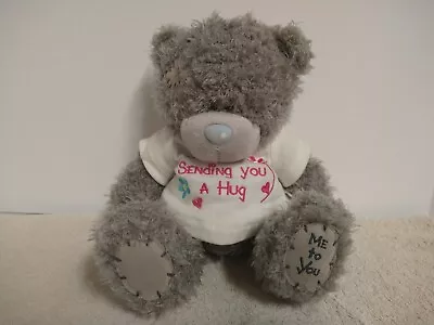 Tatty Teddy 8  Me To You Carte Blanche Gray Teddy Bear Plush 'Sending You A Hug' • $10