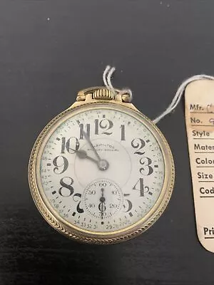 Hamilton 992b Railway Special - 10kt Gold Filled Pocket Watch - 21 Jewels • $152.50