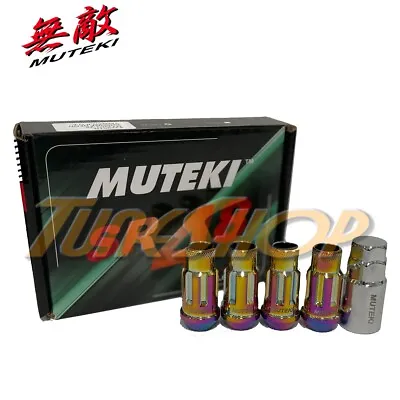 Muteki Sr48 4 Wheels Lock Lug Nuts Set 12x1.25 1.25 Acorn Rims Open End Neo-c N • $59.95