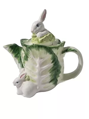 Ceramic Bunny Rabbit Teapot • $21