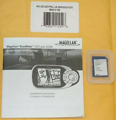 NEW Magellan RoadMate GPS 300 300R Map Update One (1) SD Card - CENTRAL US • $22.55