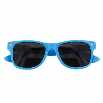 Wayfare Style Sunglasses Blue Super Dark Lens Classic 80s Retro Vintage 100%UV • $9.99