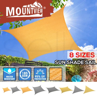 $26.99 • Buy Mountview Sun Shade Sail Cloth Canopy Triangle Square Rectangle Garden Awning