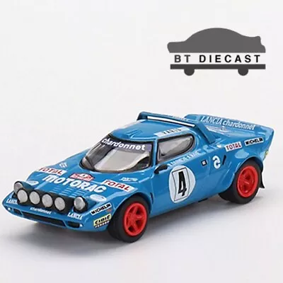 Mini Gt Lancia Stratos Hf 1979 Rally Monte Carlo Winner #4 1/64 Blue Mgt00504 • $13.99