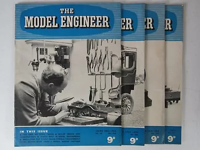 The Model Engineer Magazine June July 1954 Lot Of 4 Steam Mechanical Engineering • $20