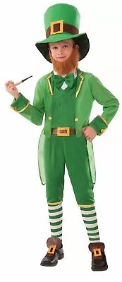 $27.95 • Buy Lil Leprechaun Child Costume Jacket St Patricks Day Hat Vest Green Medium 8-10