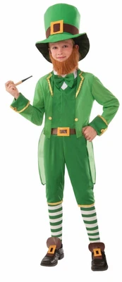 $27.95 • Buy Lil Leprechaun Child Costume Jacket St Patricks Day Hat Vest Green Medium 8-10