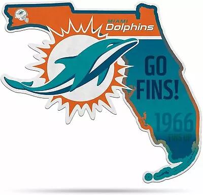 Miami Dolphins Pennant State Shape 18 Inch Soft Felt • $15.79