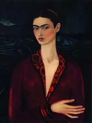 Frida Kahlo Self Portrait In A Velvet Dress (1926) Masterpiece Reproduction • $18