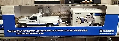 1/18 Anson Dodge Ram 3500 Dually With Trailer Weil McLain  RARE SET NIB • $195