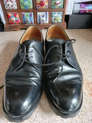 £29.99 • Buy Sanders & Sanders Style 4238 Military Shoes  Black.  Uk 8  Dainite Logger Sole