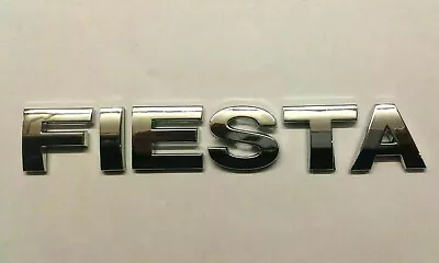 Quality Chrome 3D Car Letters Self-adhesive Badge Emblem Sticker Spelling FIESTA • £7.99