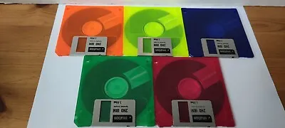 Translucent & Solid Floppy Disk 3.5 Inch 1.44 MB - Various Colours - Untested • £2.99