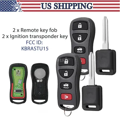 2 Replacement Fob Keyless Entry Remote For 2003 2004 2005 2006 Infiniti G35+ Key • $12.89