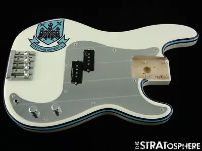 Fender Steve Harris Precision P LOADED BODY Bass Pinstripe Olympic White • $599.99