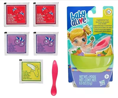 Baby Alive Powdered Doll Food Refill Baby Alive Accessories 5 Doll Food Packets • $8.70