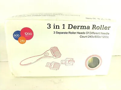 $28.06 • Buy 3 In 1 Derma Roller Set 0.5mm, 1.0mm, 1.5mm Micro Needles ~ Gold ~ DMS