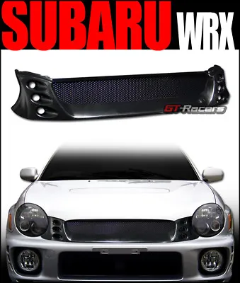 For 2002-2003 Impreza Wrx Jdm Black Zero Aluminum Mesh Front Bumper Grill Grille • $52