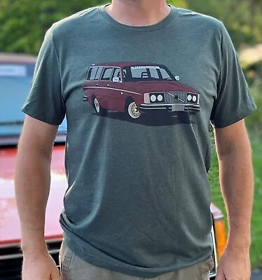 Classic Volvo 240 Station Wagon T-shirt 245 GIFT • $29.99