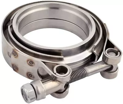 $19.99 • Buy Exhaust Downpipe 3inch V-band Clamp 3  Male/Female Flange Kit SS304 Steel
