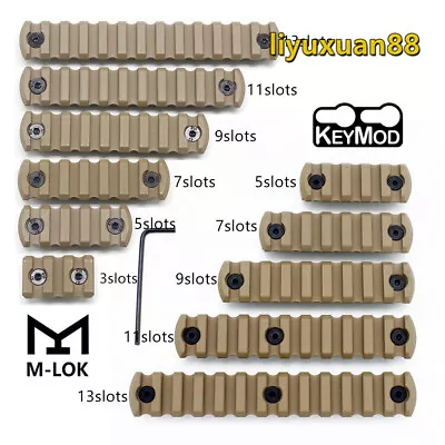 5/7/9/11/13 Slots Rail Sections Segment For Keymod/M-lok  Picatinny/Weaver Mount • $39.99