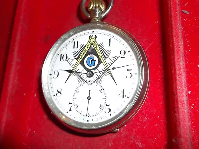 Valmor  Watch Co  7j 16 Size Masonic On Dial • $77