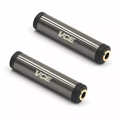 UK 2 Pack 3.5mm Female To 3.5mm Female Stereo Jack Audio Adapter Connectors M U • £9.13