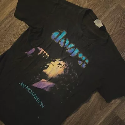 Vintage SS Jim Morrison The Doors Dance On Fire T-Shirt Medium 1990 Tee • $60