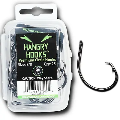 Hangry Hooks™ Straight Shank Circle Hook For Trophy Catfish • $19.99